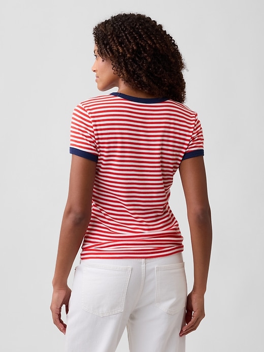 Image number 2 showing, Modern Ribbed Crewneck T-Shirt