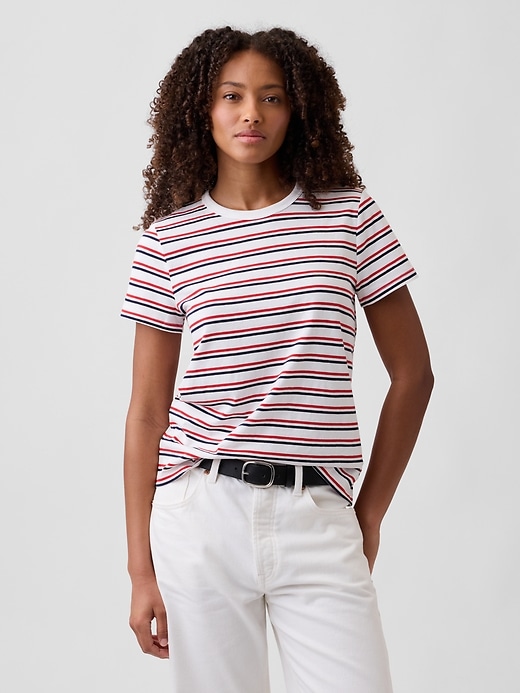Image number 1 showing, Favorite Stripe Crewneck T-Shirt