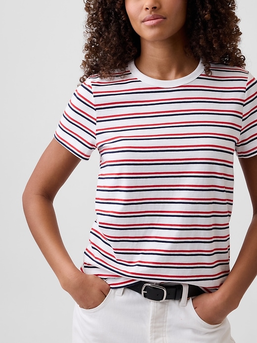 Image number 4 showing, Favorite Stripe Crewneck T-Shirt