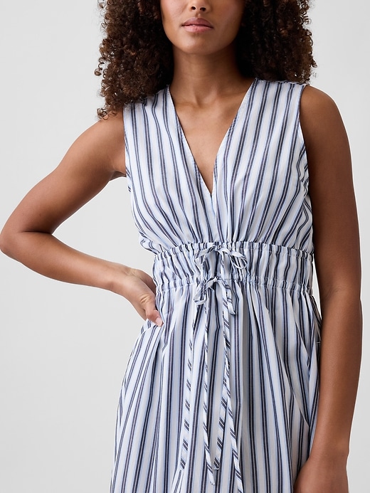 Image number 3 showing, Sleeveless Tie-Front Maxi Dress