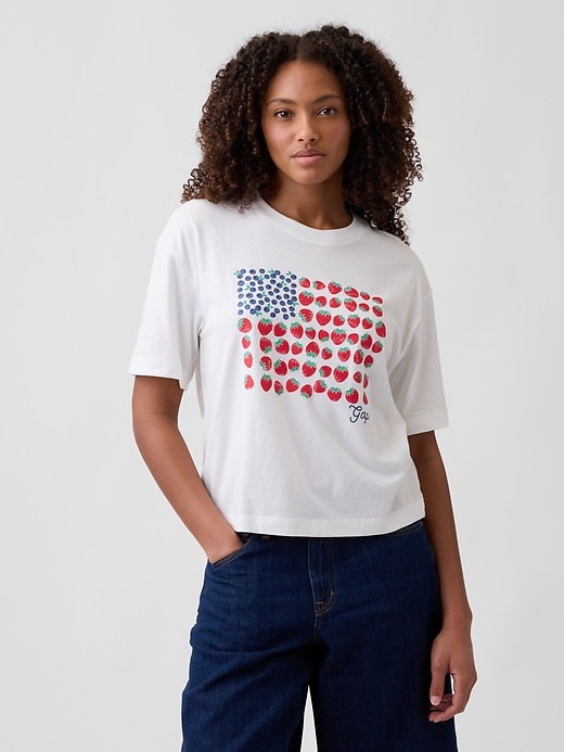 Image number 1 showing, Boxy Graphic T-Shirt
