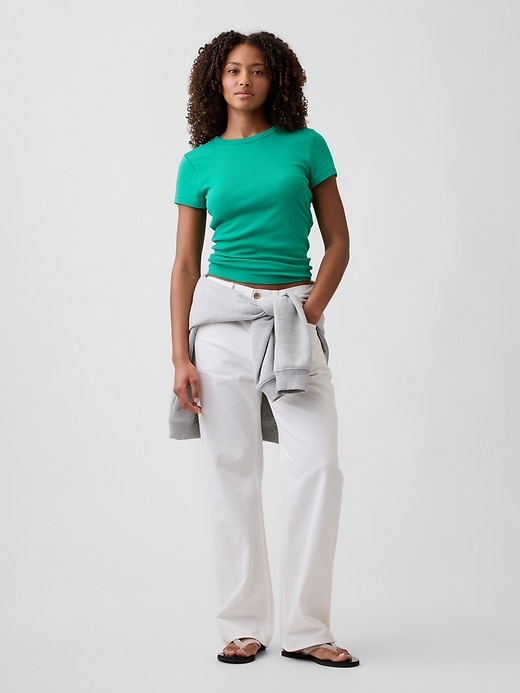 Image number 3 showing, Modern Ribbed Crewneck T-Shirt