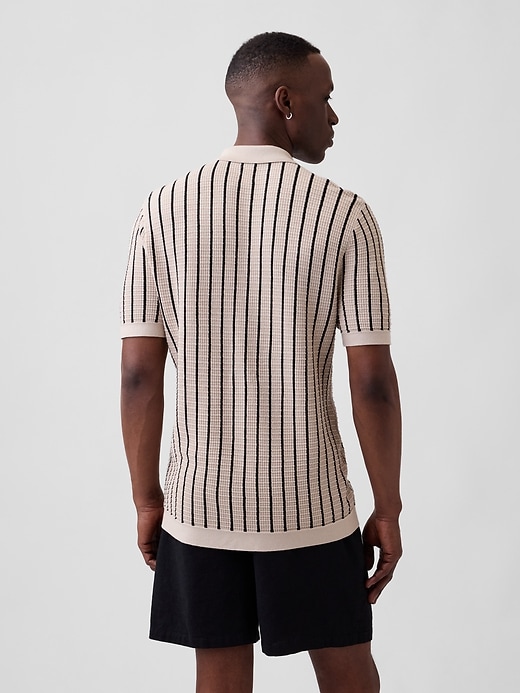Image number 2 showing, Button-Up Sweater Polo Shirt