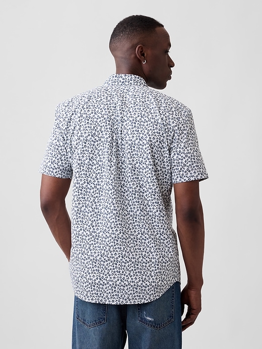 Image number 2 showing, Stretch Poplin Shirt in Standard Fit
