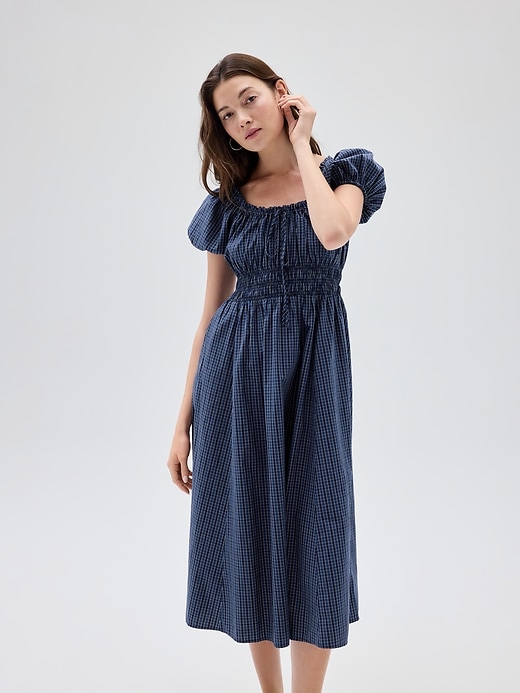 Image number 1 showing, Puff Sleeve Maxi Dress