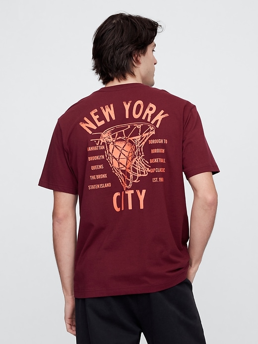 Image number 1 showing, Everyday Soft Relaxed Gap NYC Graphic T-Shirt