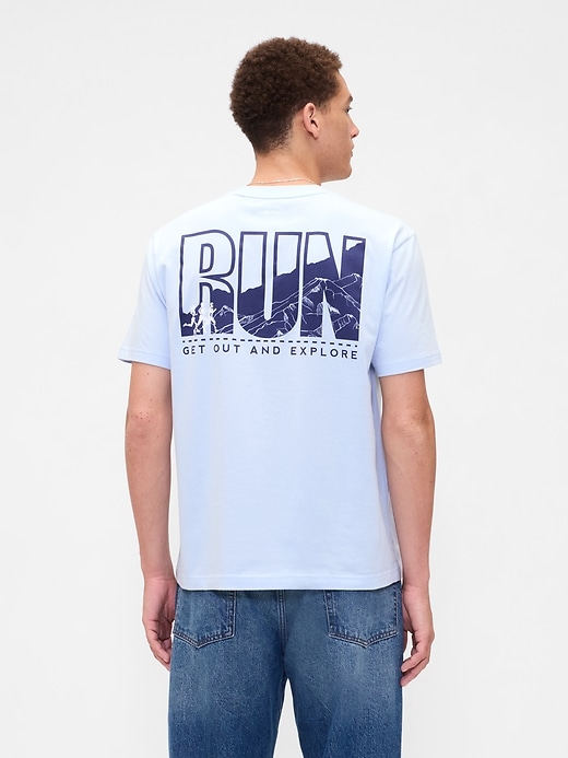 Image number 1 showing, Everyday Soft Relaxed Gap Graphic T-Shirt