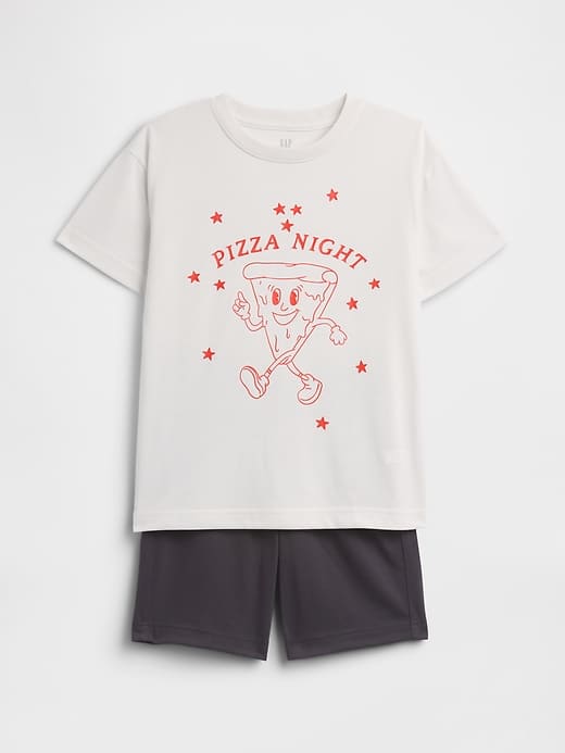 Image number 1 showing, Kids 100% Recycled Sport PJ Set