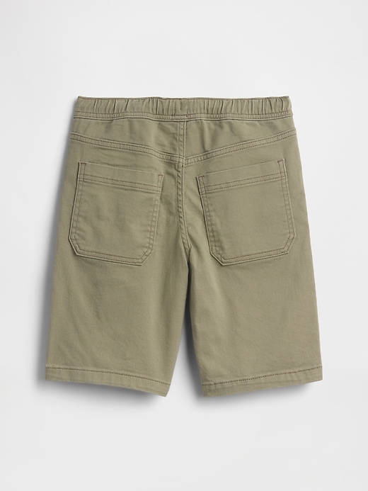 Image number 2 showing, Kids Pull-On Loose Denim Utility Shorts