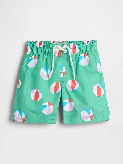 Image number 1 showing, babyGap Print Swim Trunks