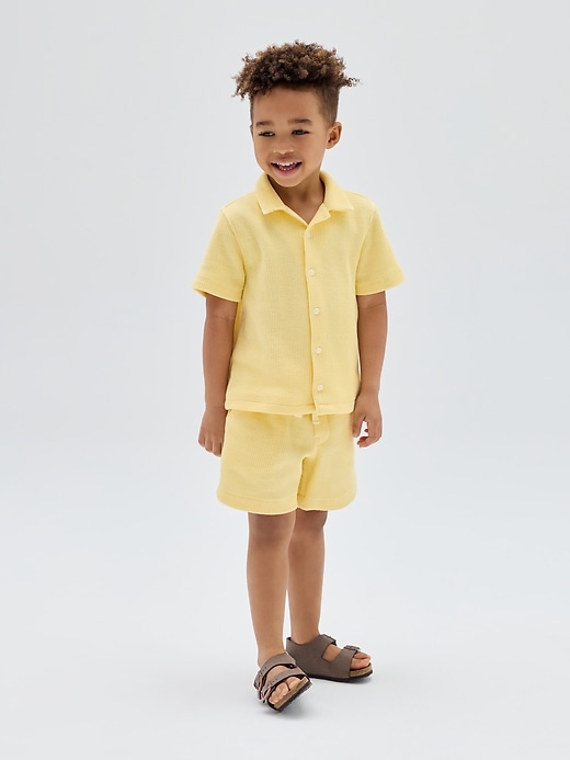 Image number 3 showing, babyGap Pull-On Jacquard Ribbed Shorts