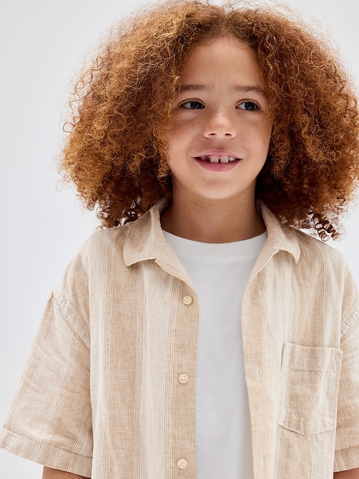 Image number 4 showing, Kids Textured Vacay Shirt