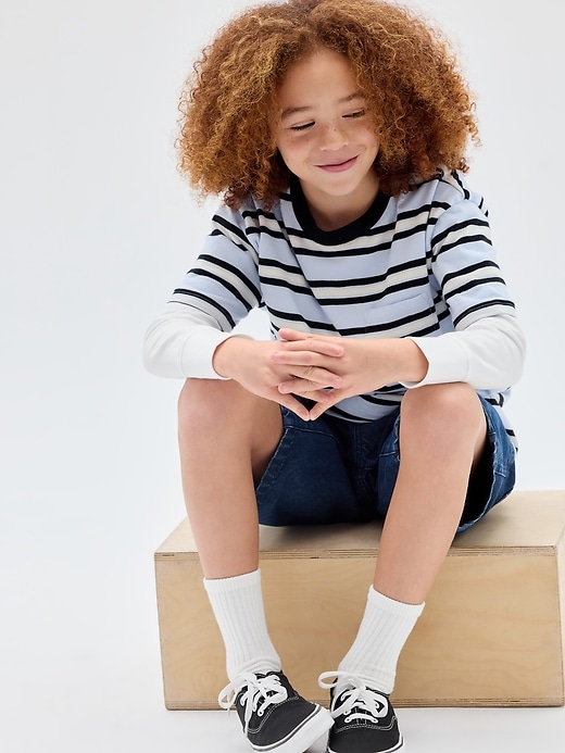 Image number 4 showing, Kids Everyday Soft Stripe Pocket T-Shirt