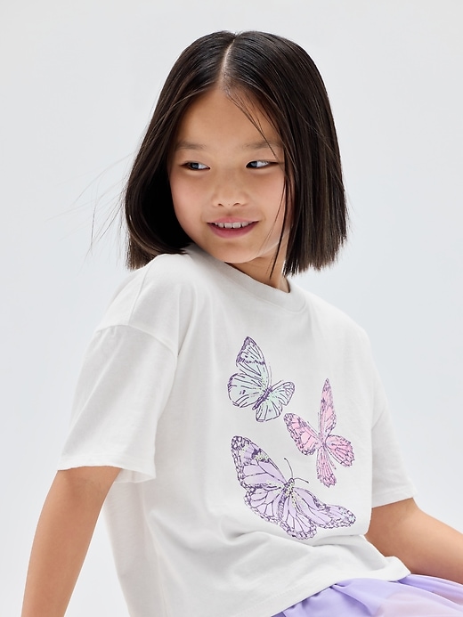 Image number 4 showing, Kids Oversized Graphic T-Shirt