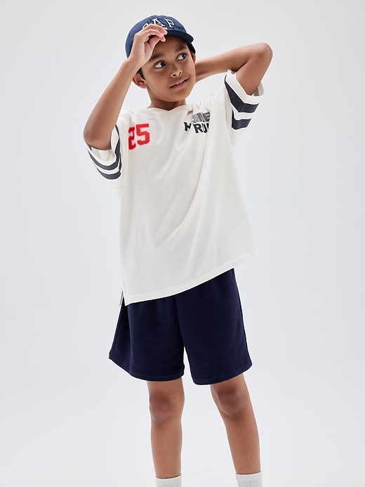 Image number 4 showing, Kids Relaxed Pull-On French Terry Shorts