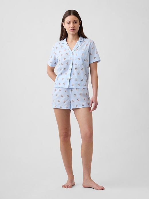 Image number 1 showing, Poplin PJ Shorts