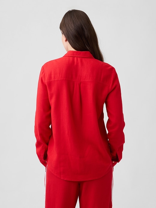 Image number 2 showing, Linen-Blend Easy Shirt