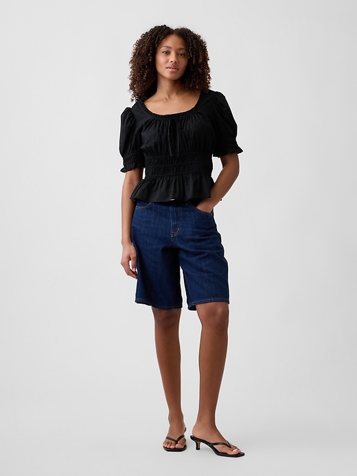 Smocked Puff Sleeve Top | Gap Factory