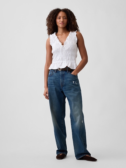 Image number 3 showing, Smocked Sleeveless Top