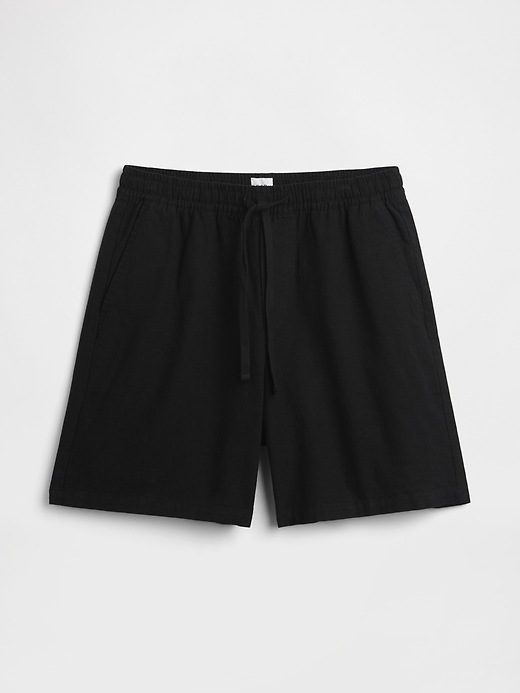 Image number 6 showing, 7" Linen-Blend Easy Shorts