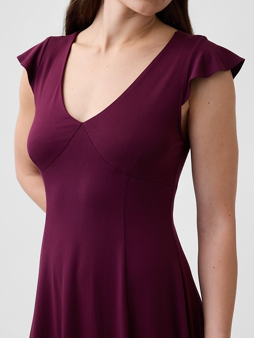 gap v neck mini dress Women's V-Neck Print Mini Dress by Gap Navy Blue Dot Size XS