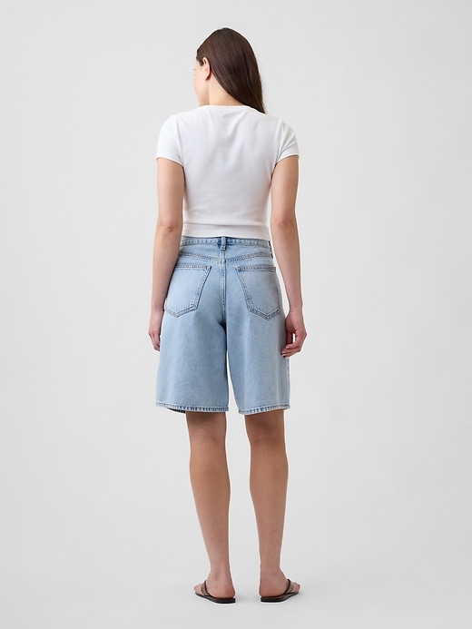 Image number 4 showing, 11" Low Slung SuperSoft Longline Denim Shorts