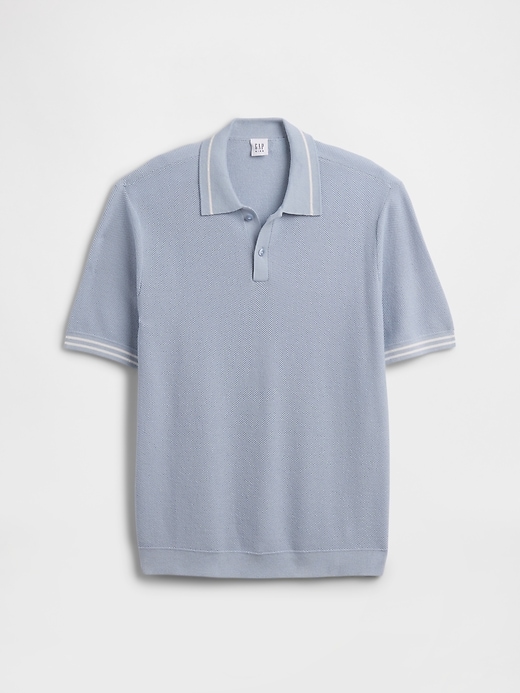 Image number 1 showing, Kids Relaxed Sweater Polo Shirt