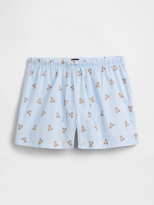 Image number 4 showing, Poplin PJ Shorts