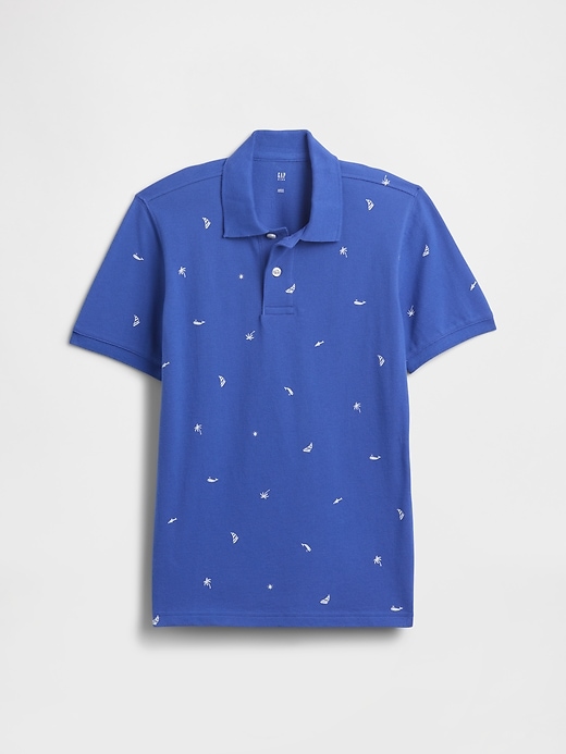 Image number 1 showing, Kids Pique Polo Shirt