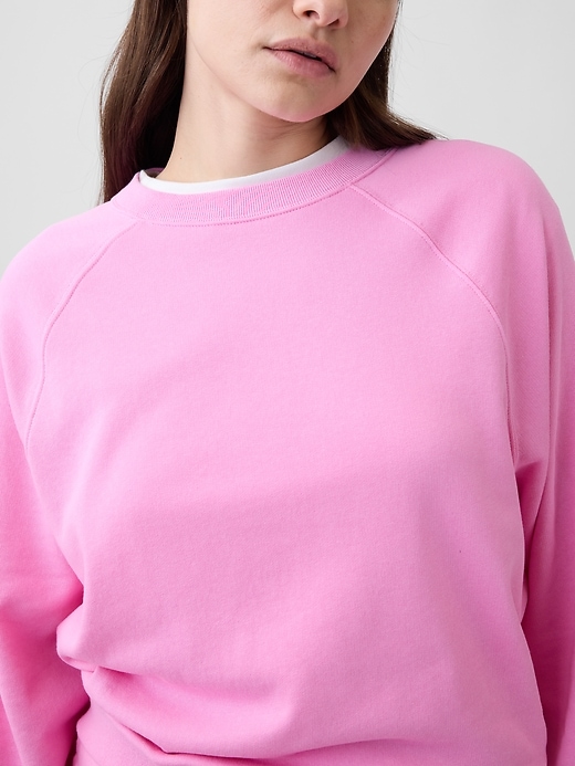 Image number 4 showing, Oversized French Terry Crewneck Sweatshirt