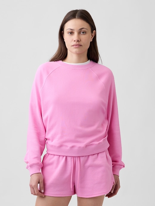 Image number 1 showing, Oversized French Terry Crewneck Sweatshirt