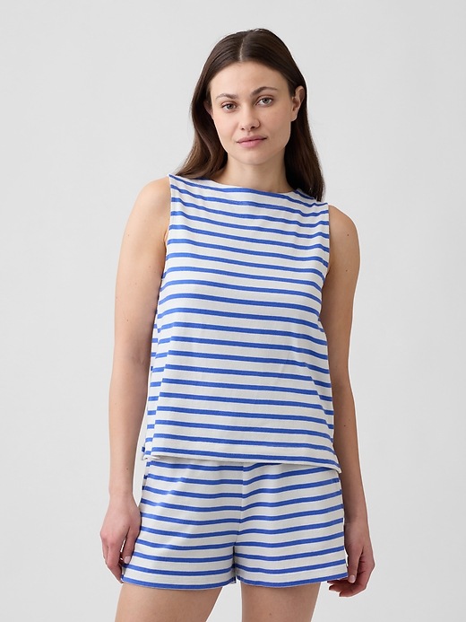 Image number 1 showing, Stripe Boatneck Top
