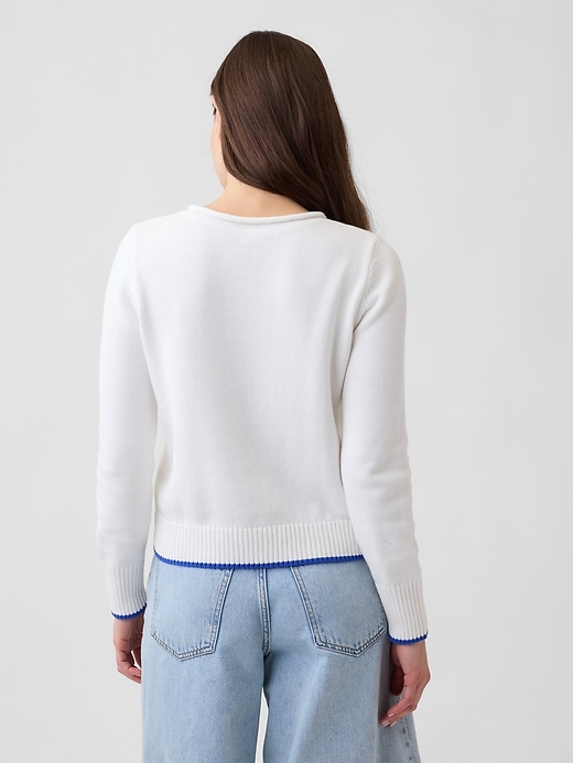 Image number 2 showing, Rollneck Intarsia Sweater
