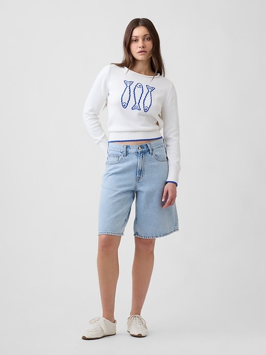 Image number 3 showing, Rollneck Intarsia Sweater