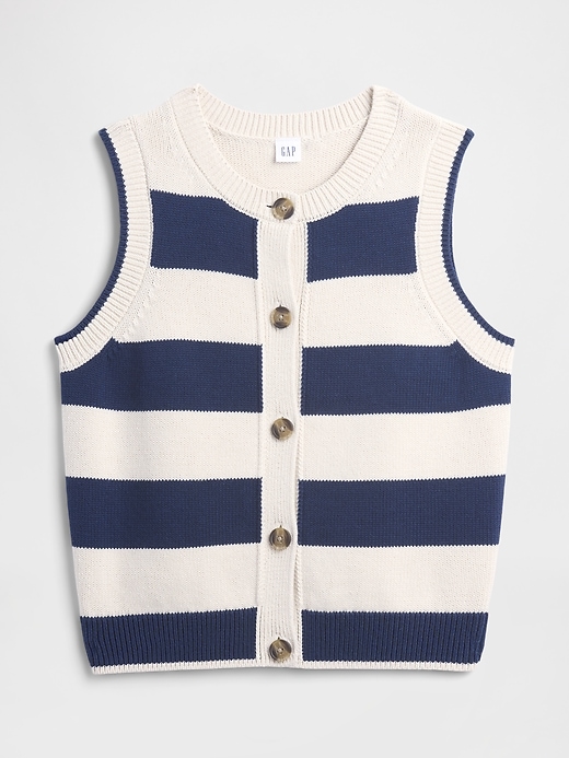 Image number 5 showing, Sleeveless Button-Up Sweater