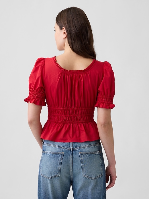 Smocked Puff Sleeve Top | Gap Factory