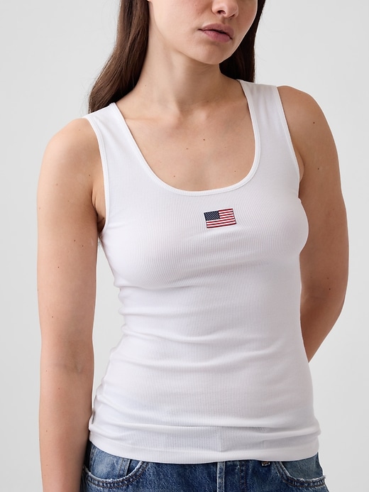 Image number 4 showing, Gap Logo Ribbed Tank Top