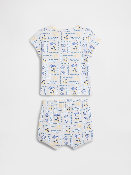 Image number 2 showing, Baby Two-Piece Graphic Outfit Set