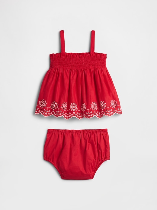Image number 2 showing, Baby Eyelet Two-Piece Outfit Set