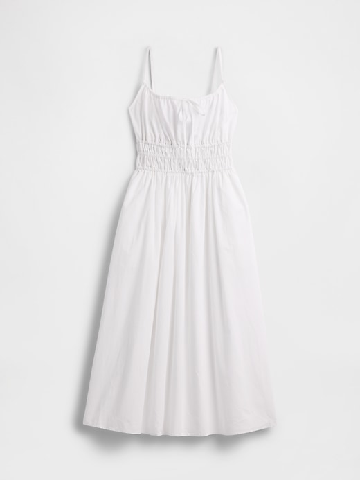 Image number 4 showing, Smocked Tie-Front Midi Dress