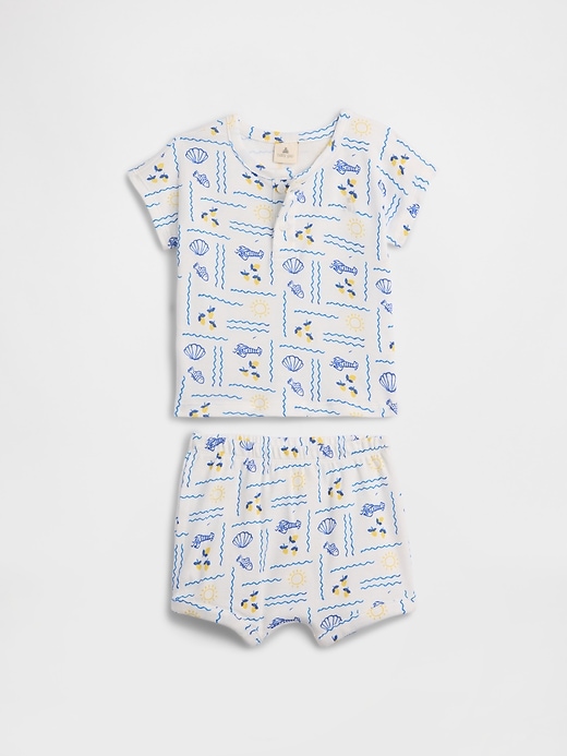 Image number 1 showing, Baby Two-Piece Graphic Outfit Set