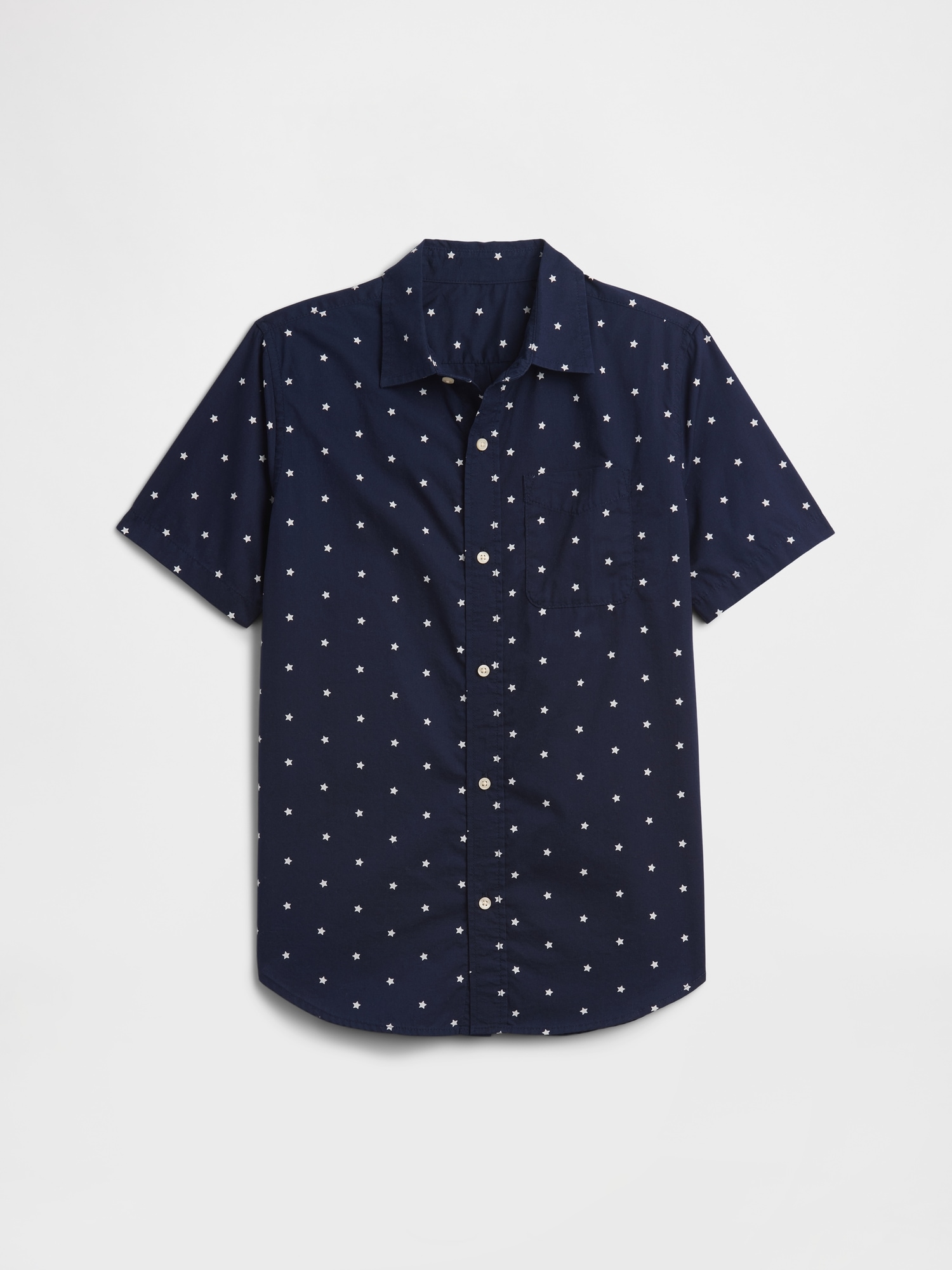 Kids Print Poplin Shirt