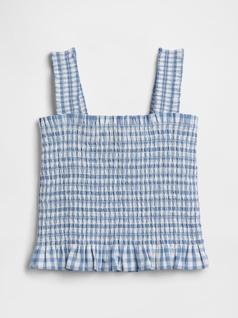 Kids Smocked Peplum Top