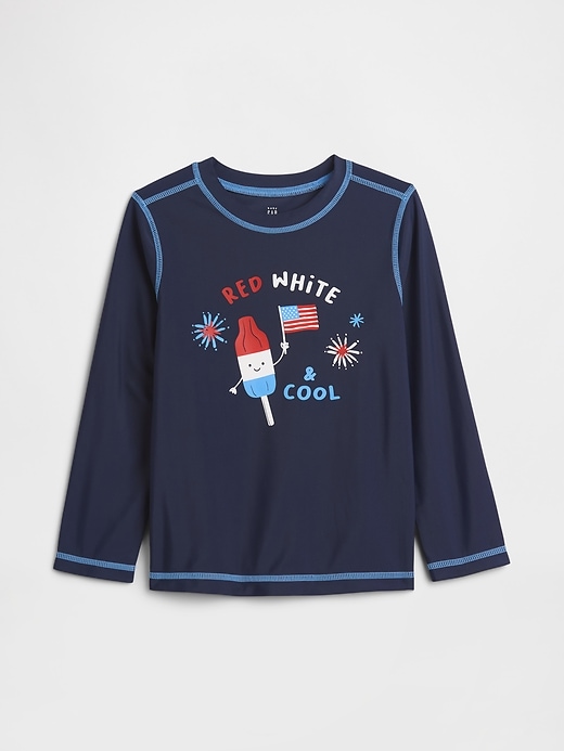 Image number 1 showing, babyGap Americana Graphic Rash Guard