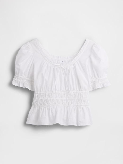Image number 5 showing, Smocked Puff Sleeve Top