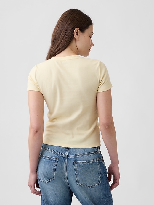 Image number 2 showing, Ribbed Button-Up Top