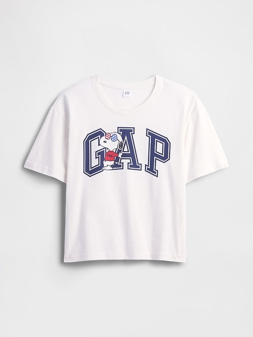 Image number 5 showing, Peanuts Oversized Gap Americana Logo T-Shirt