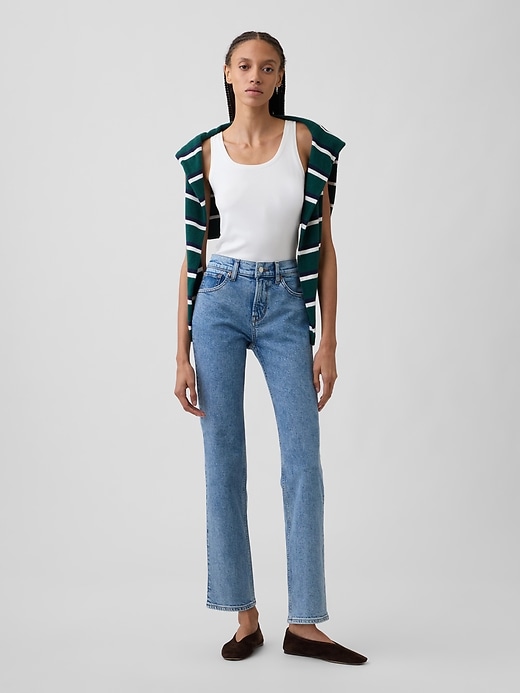 Image number 1 showing, Mid Rise '90s Straight Jeans