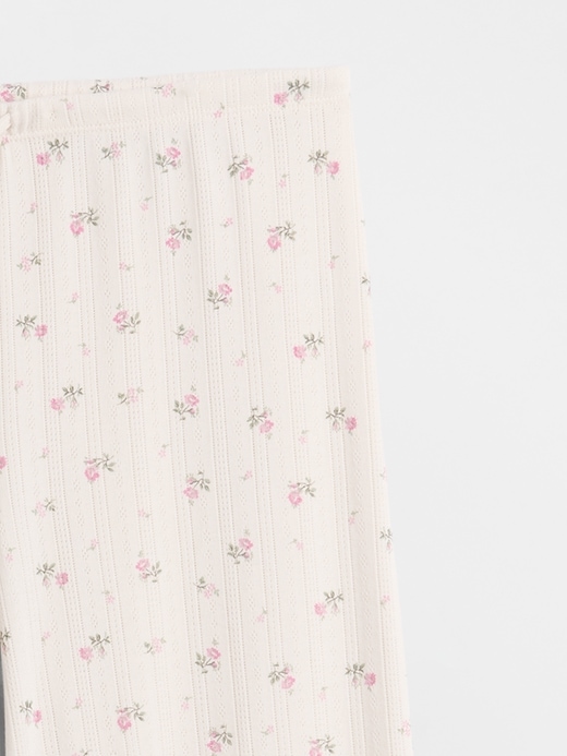 Image number 5 showing, Pointelle Wide-Leg PJ Pants