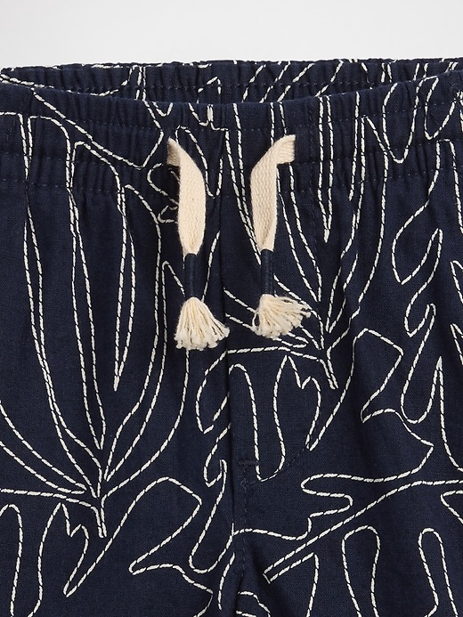Image number 3 showing, babyGap Pull-On Print Linen-Blend Shorts